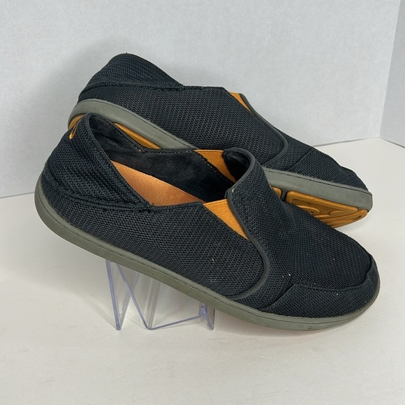 Olukai Mens Mesh Loafers Shoes US 10 Gray Slip On Comfort - Picture 3 of 7